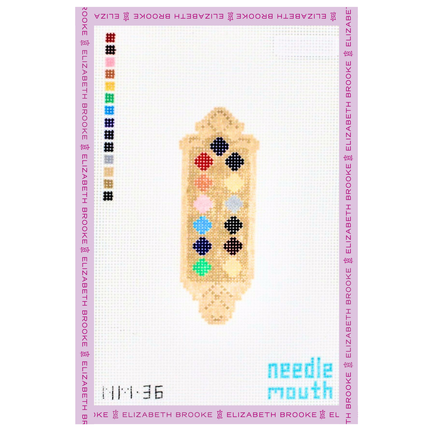 Bejeweled Elevator Needlepoint Canvas