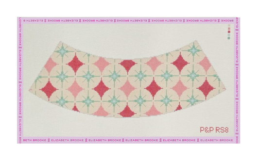 Retro Rays Lamp vshade Needlepoint Canvas