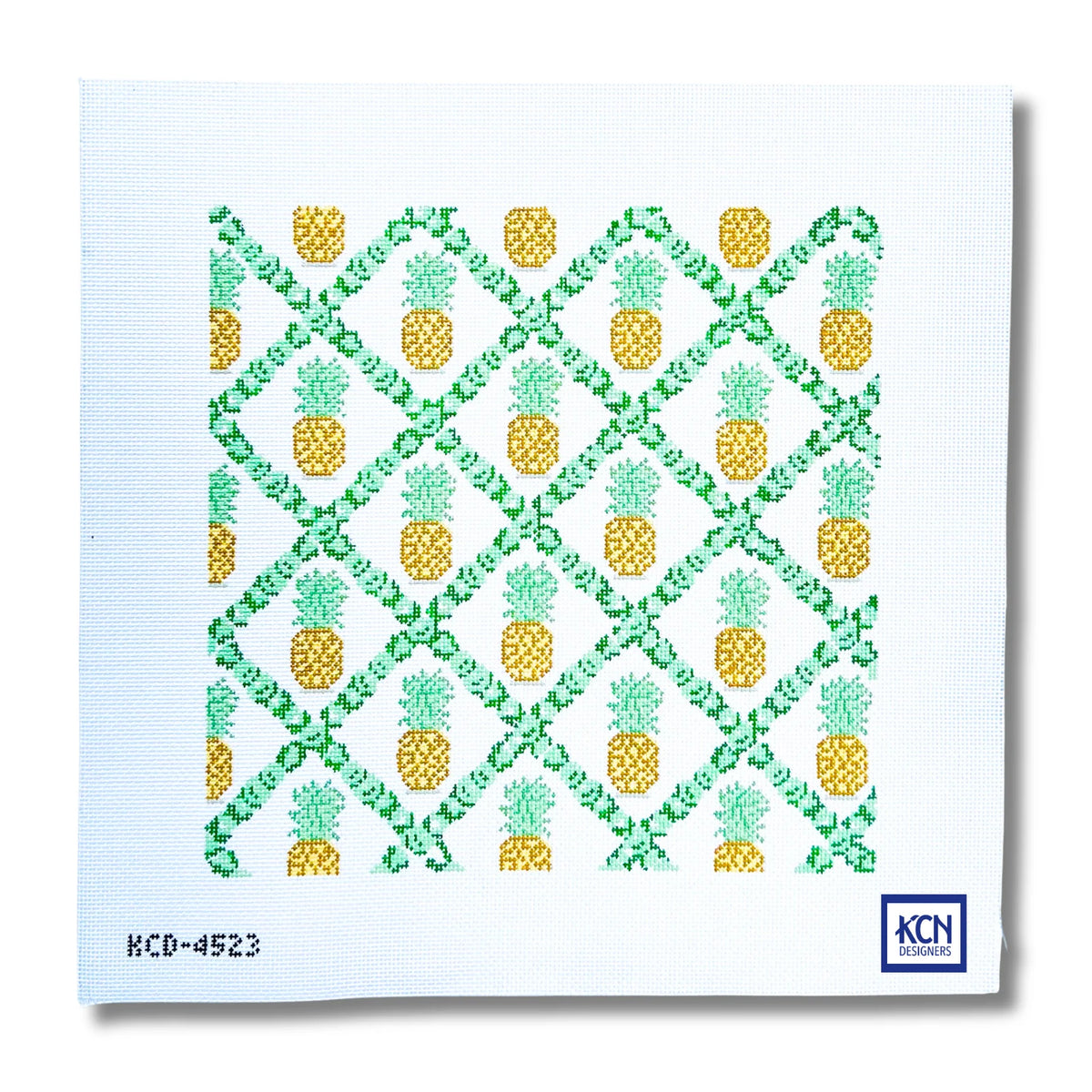 Pineapple Lattice Needlepoint Canvas