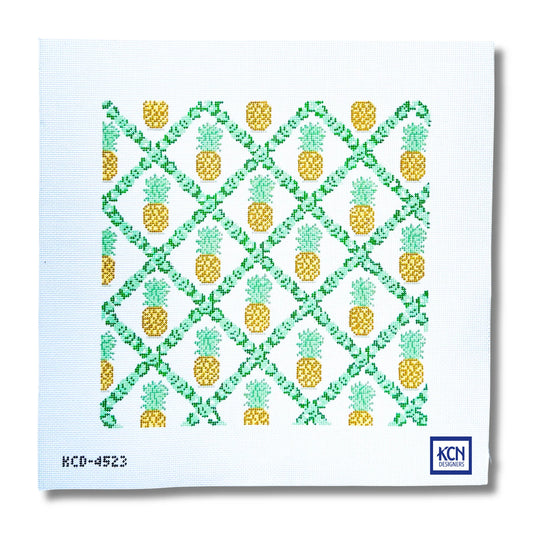 Pineapple Lattice Needlepoint Canvas