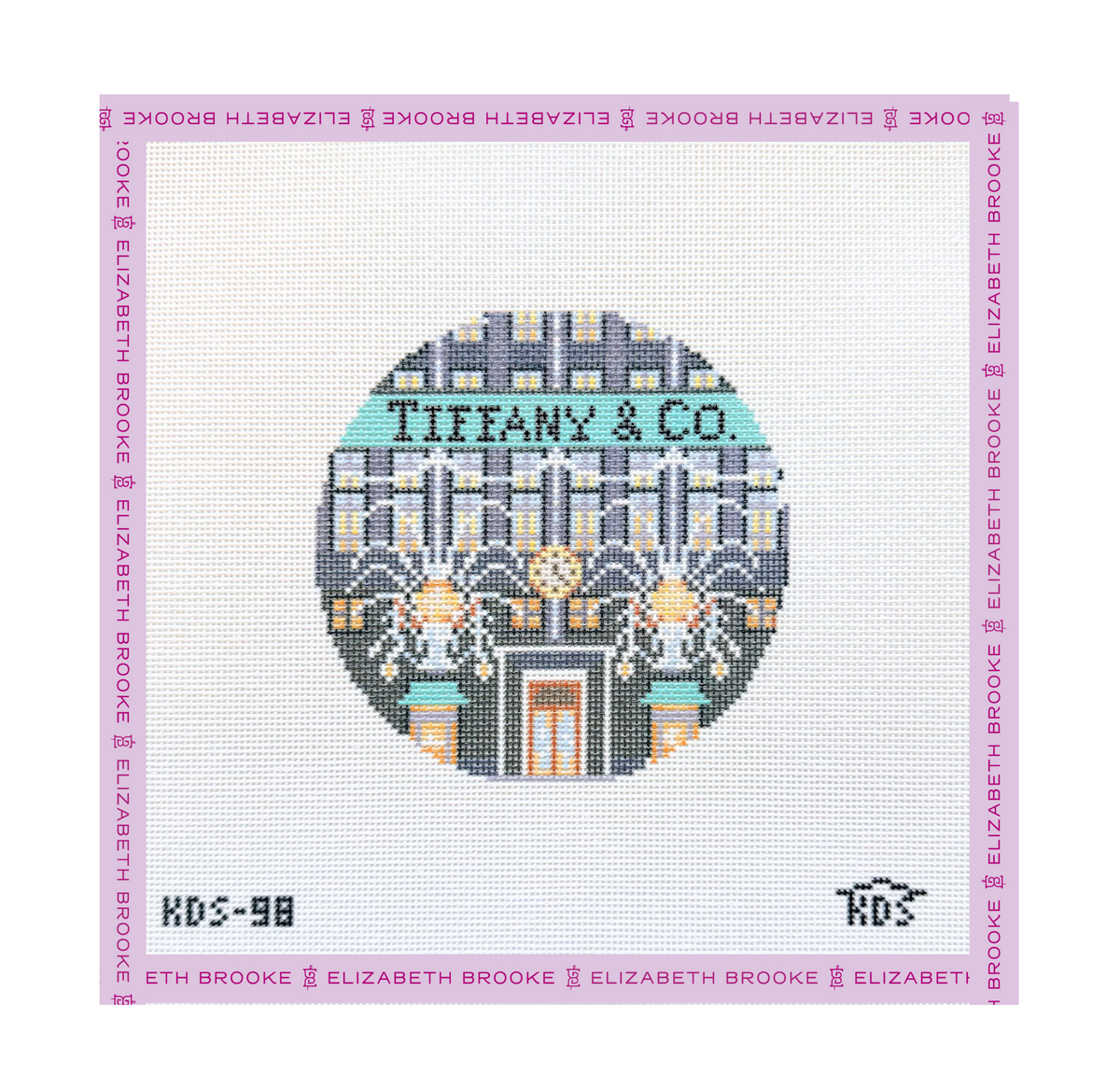 Tiffany & Co. Round Needlepoint Canvas