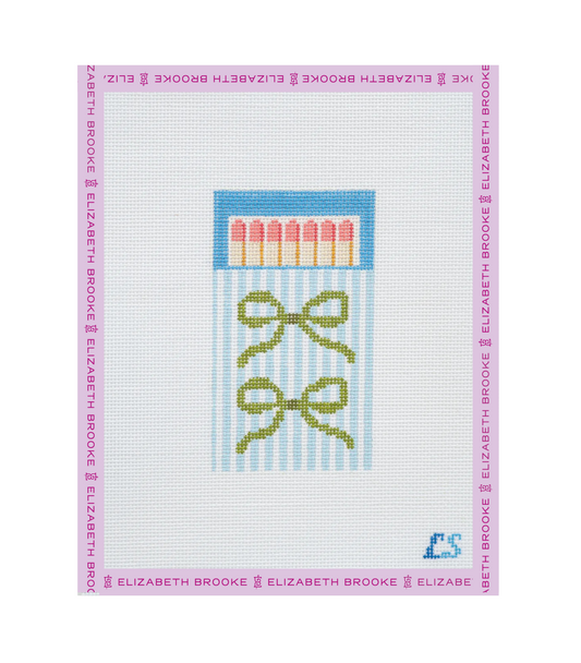 Bow Matchbox Needlepoint Canvas