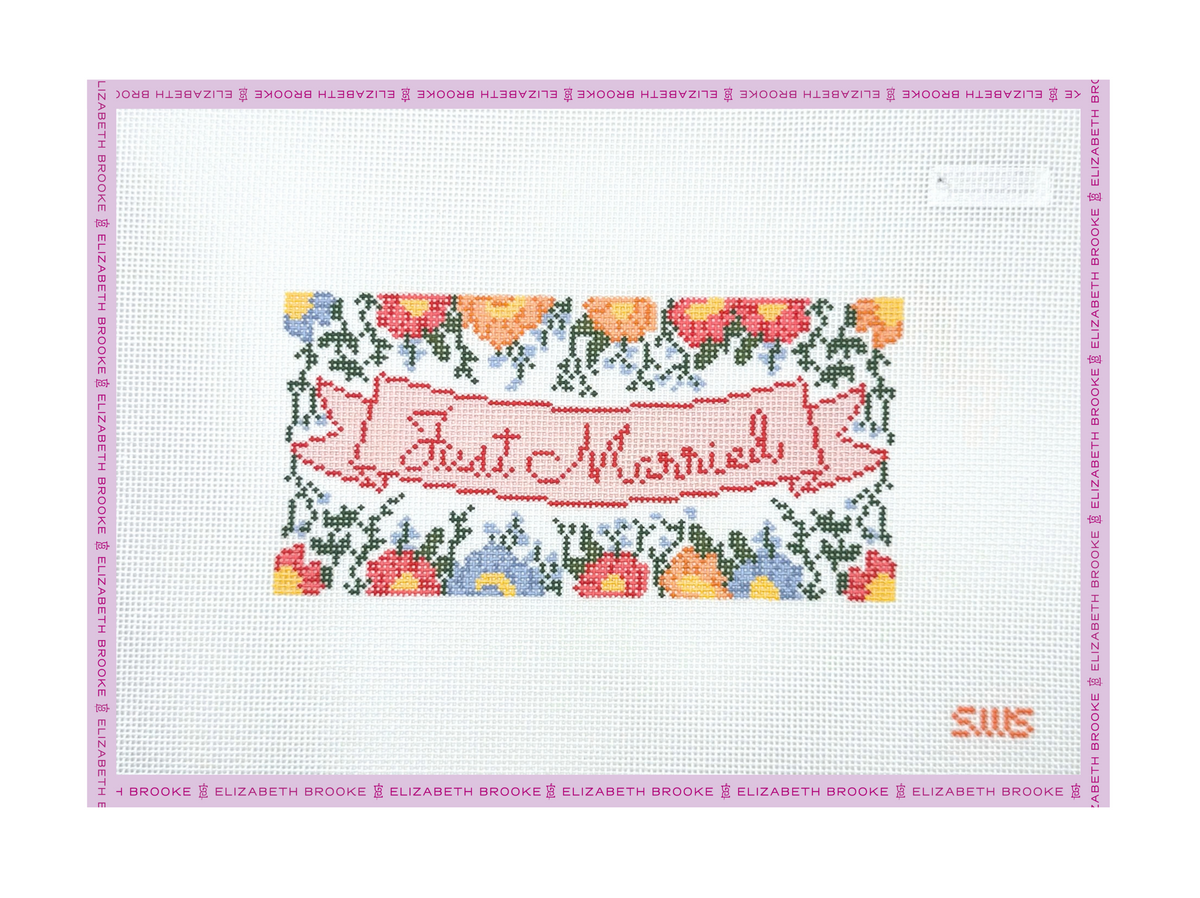 Just Married Needlepoint Canvas