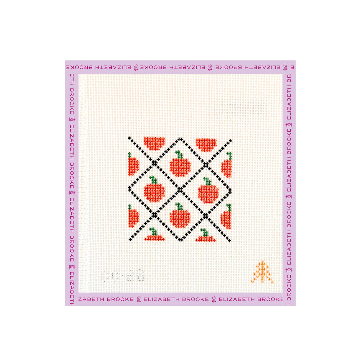 Diamond Pumpkins Needlepoint Canvas