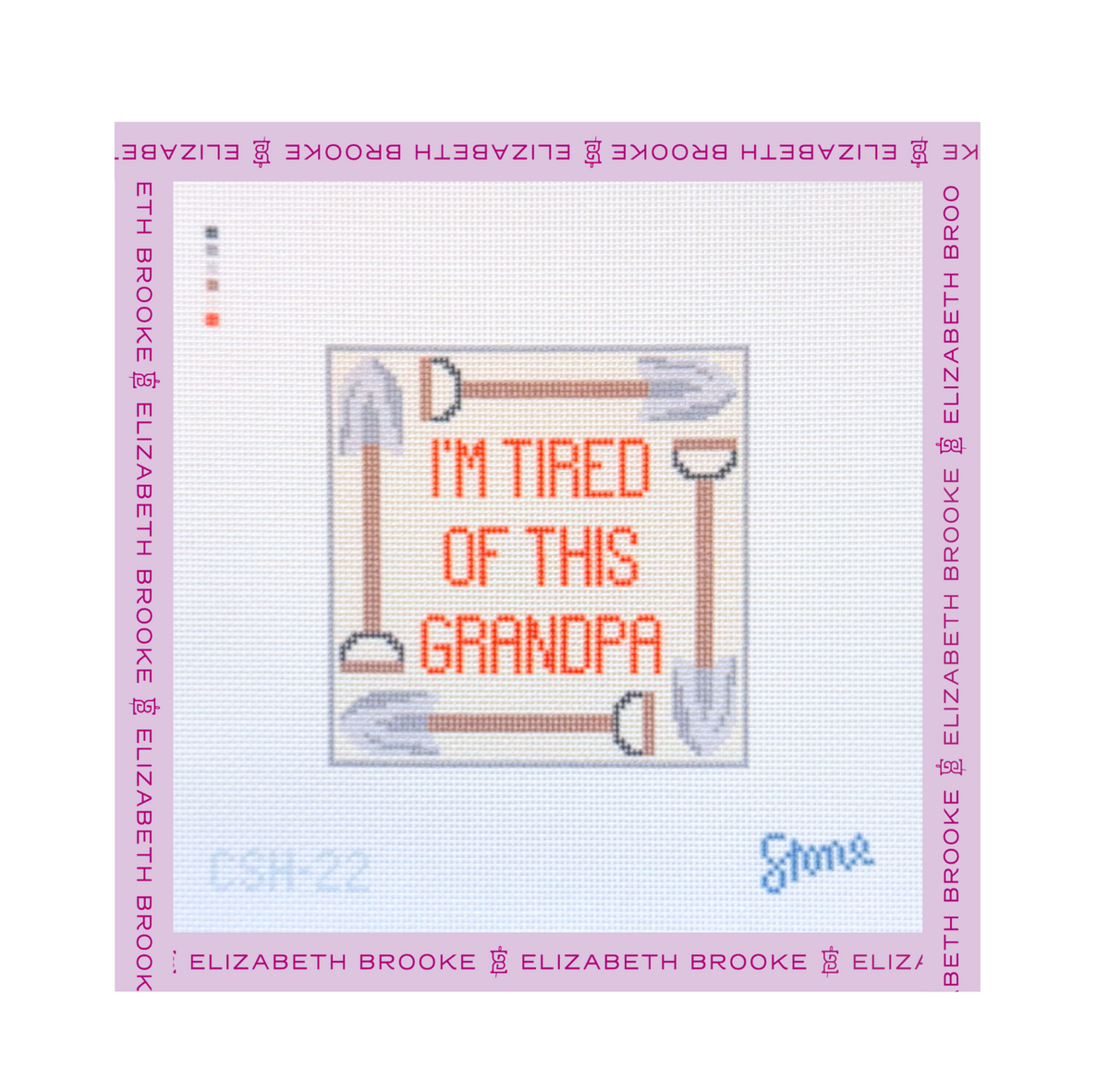 I'm Tired Coaster Needlepoint Canvas