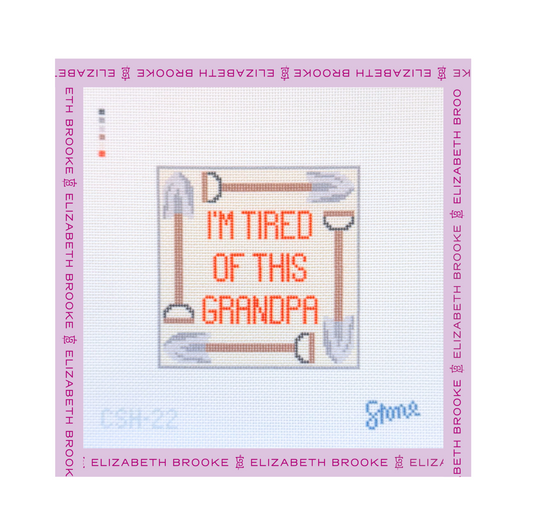 I'm Tired Coaster Needlepoint Canvas
