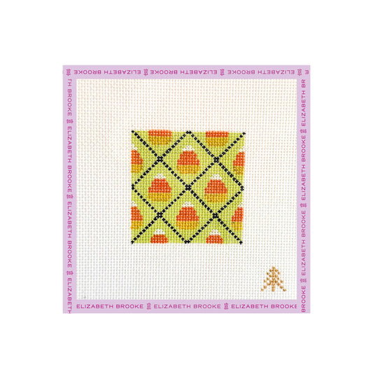 Diamond Candy Corn Needlepoint Canvas
