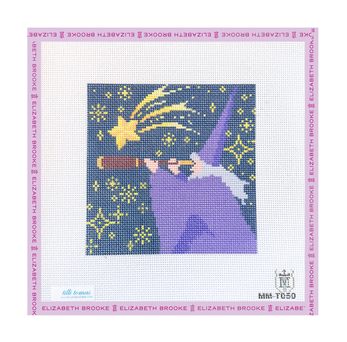 Stargazing Wizard  Needlepoint Canvas