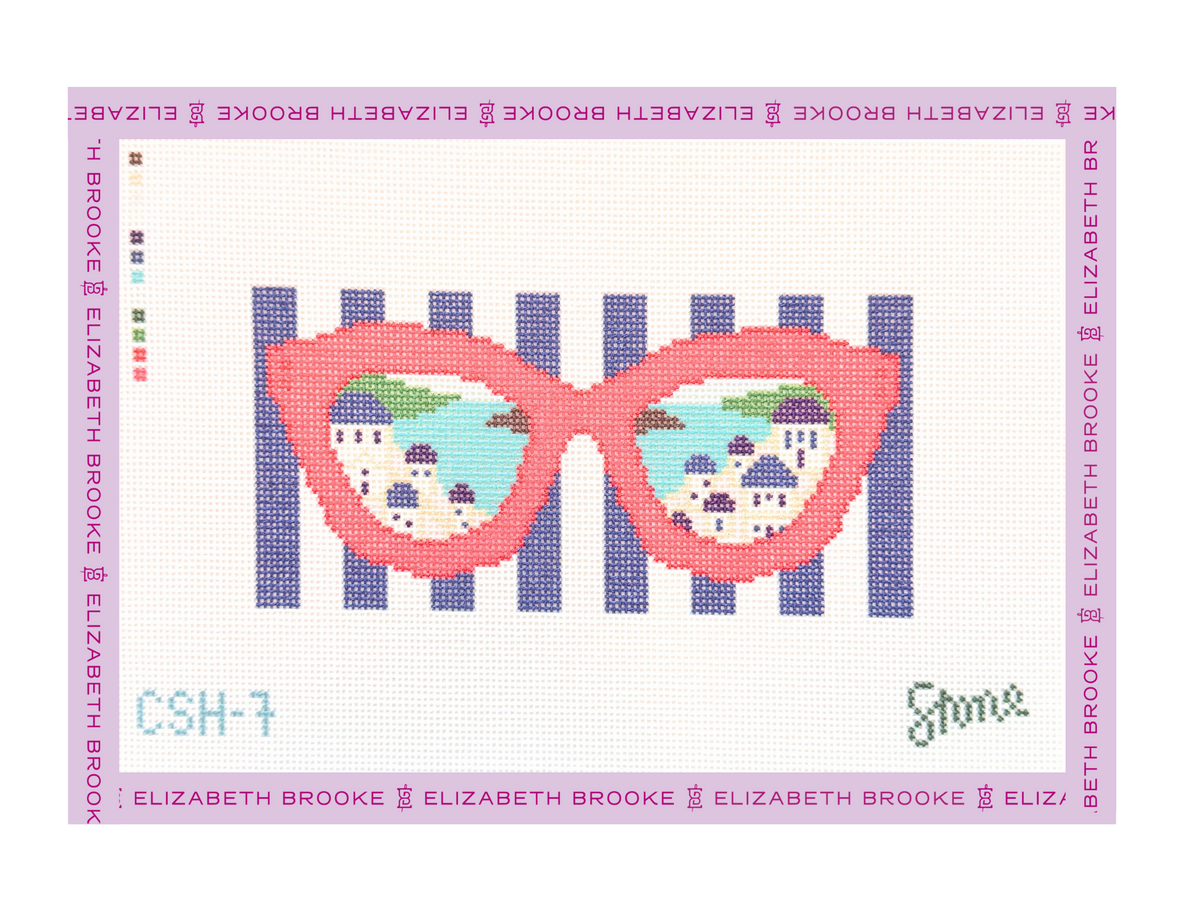Greece Sunglasses Needlepoint Canvas