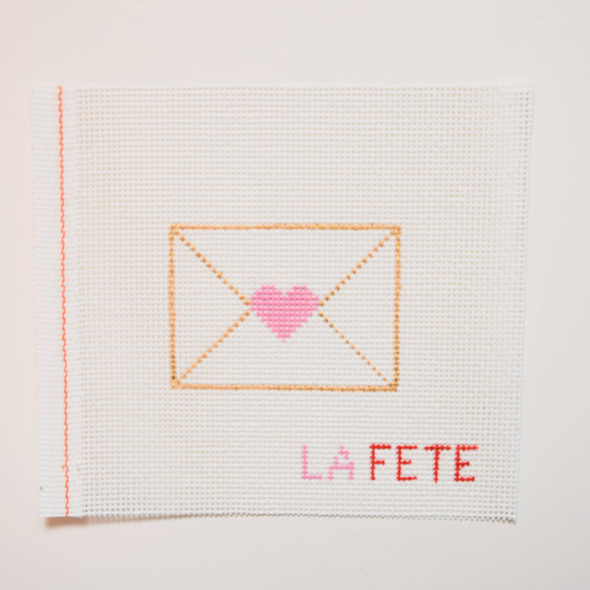 Love Note Hand Painted Needlepoint Canvas