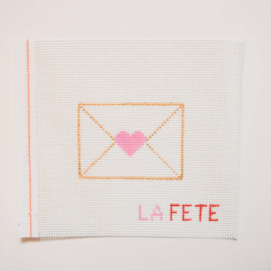 Love Note Hand Painted Needlepoint Canvas