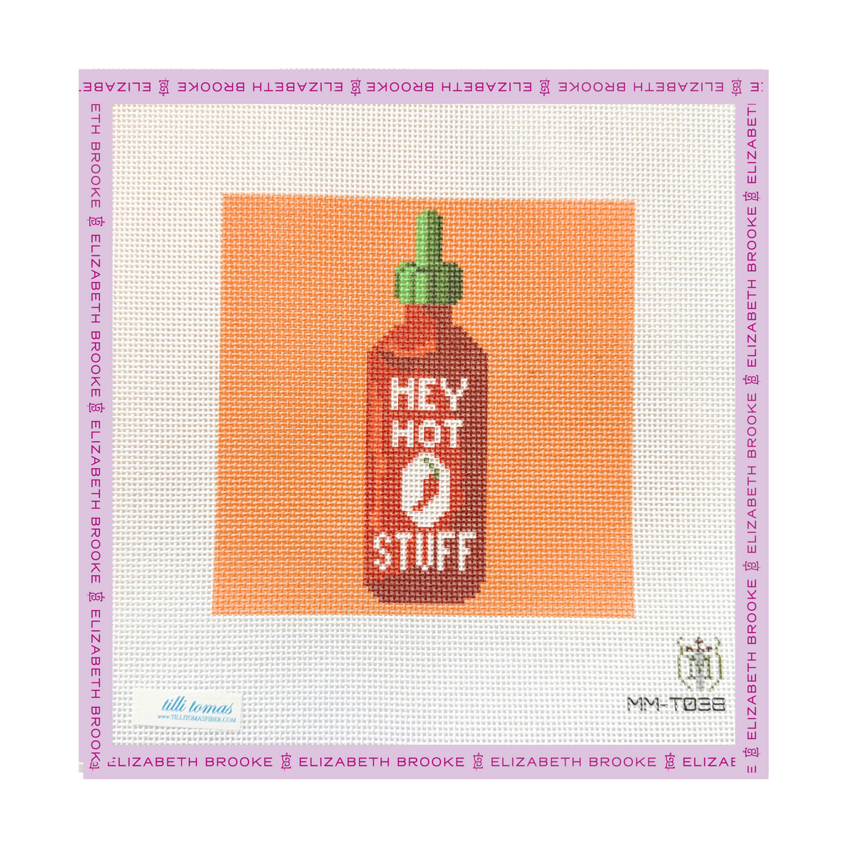 Hey Hot Stuff Needlepoint Canvas