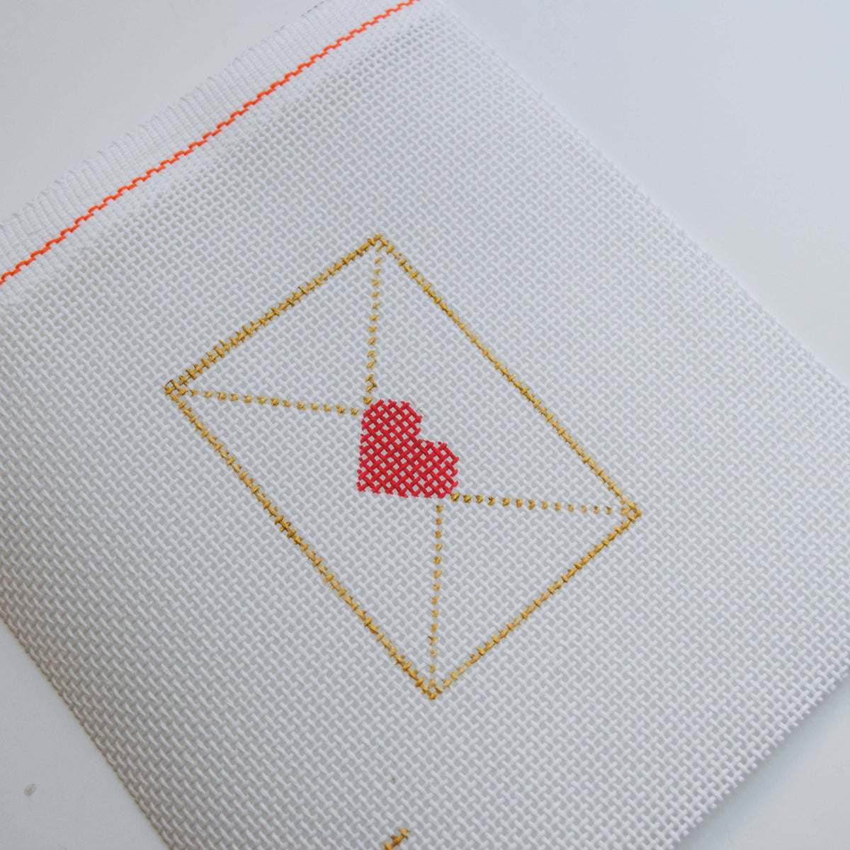 Love Note Hand Painted Needlepoint Canvas