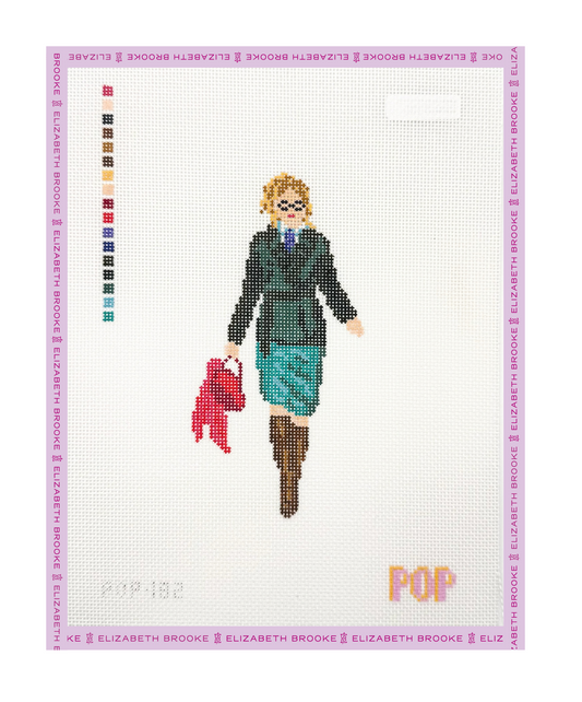 Blonde Lawyer Needlepoint Canvas