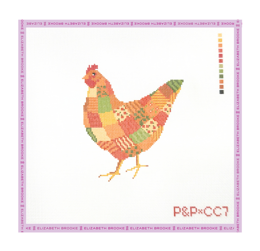 Patchwork Hen Needlepoint Canvas