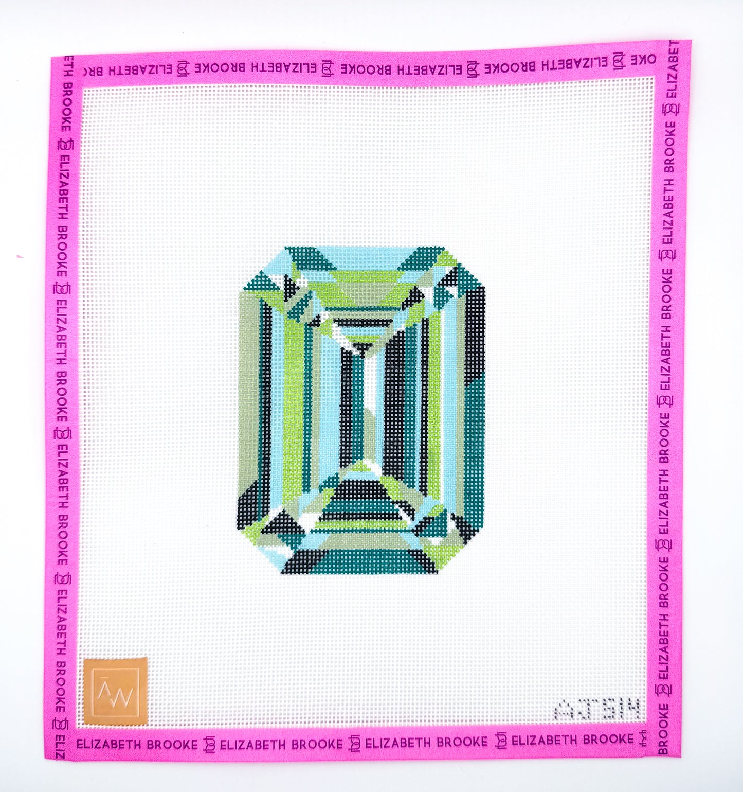 Emerald Needlepoint Canvas