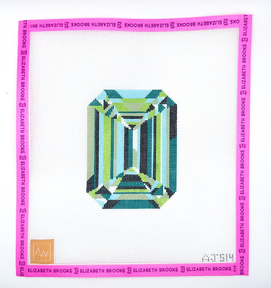 Emerald Needlepoint Canvas