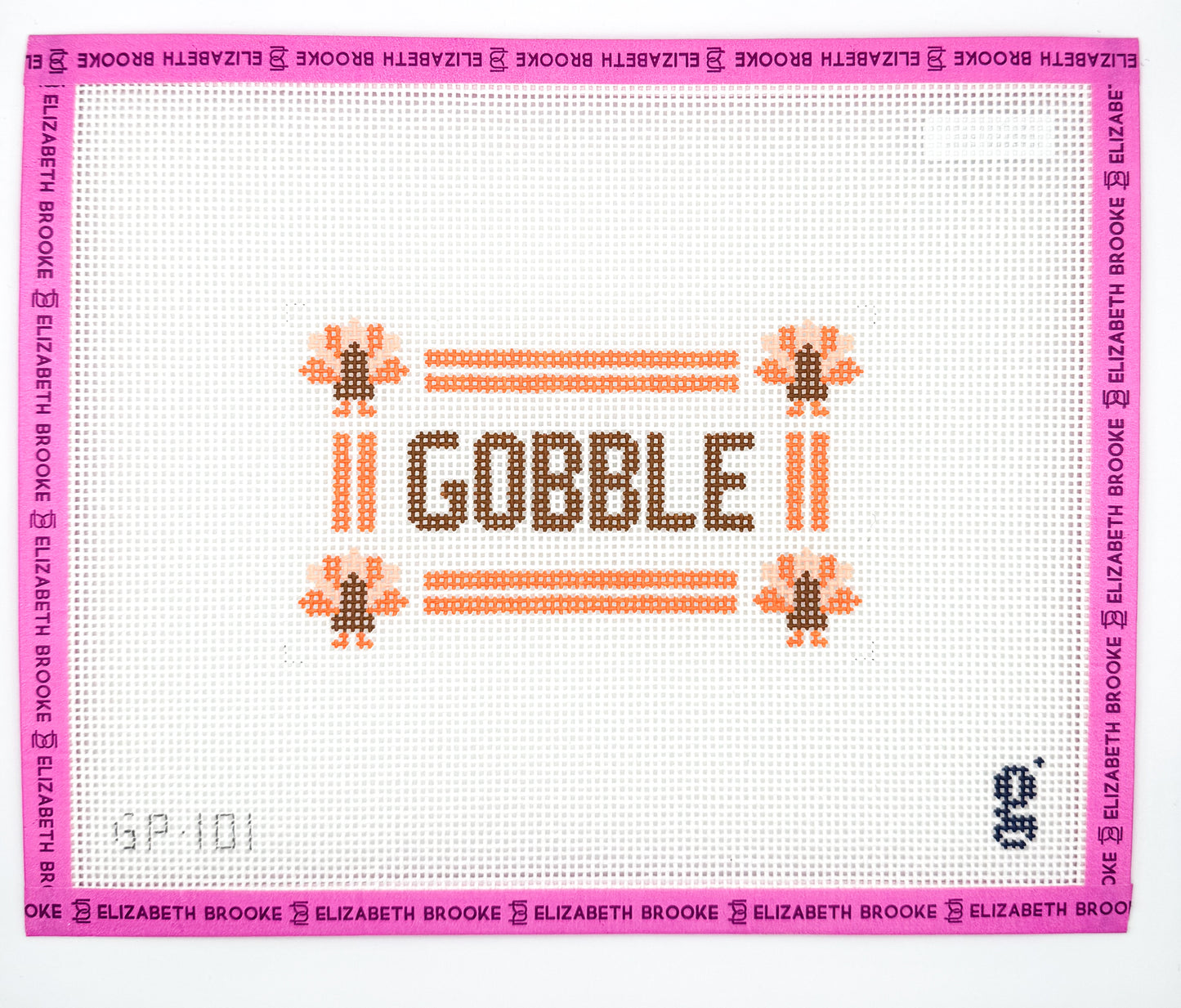Gobble sign needlepoint canvas