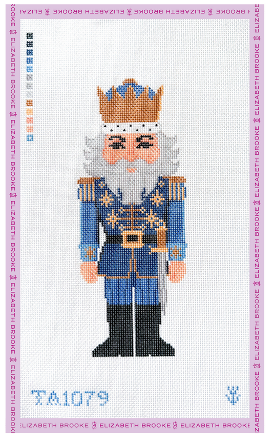 Blue Nutcracker Needlepoint Canvas