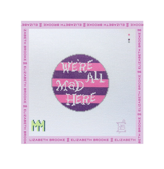 All Mad Here Needlepoint Canvas