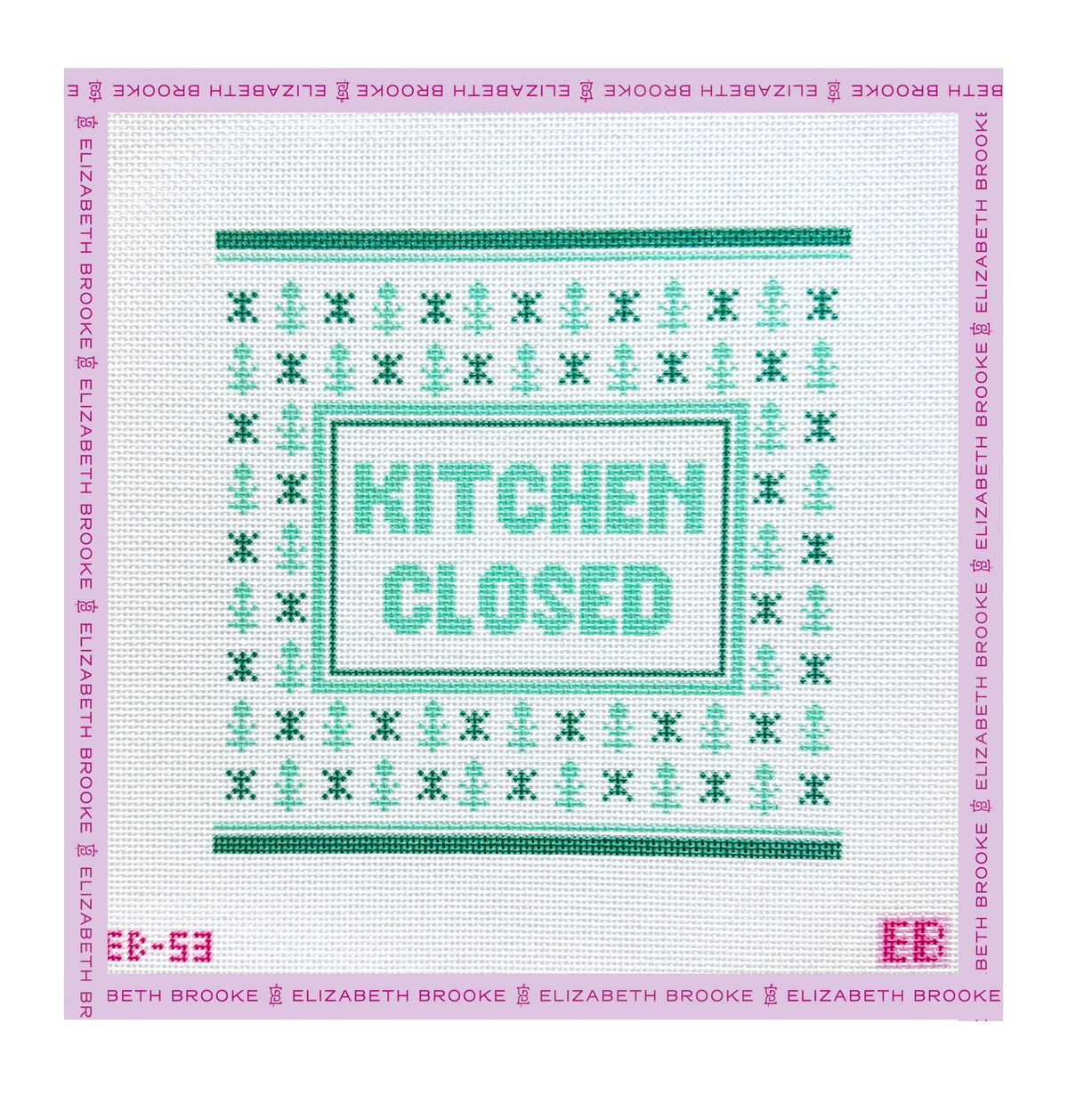 Kitchen Closed Needlepoint Canvas