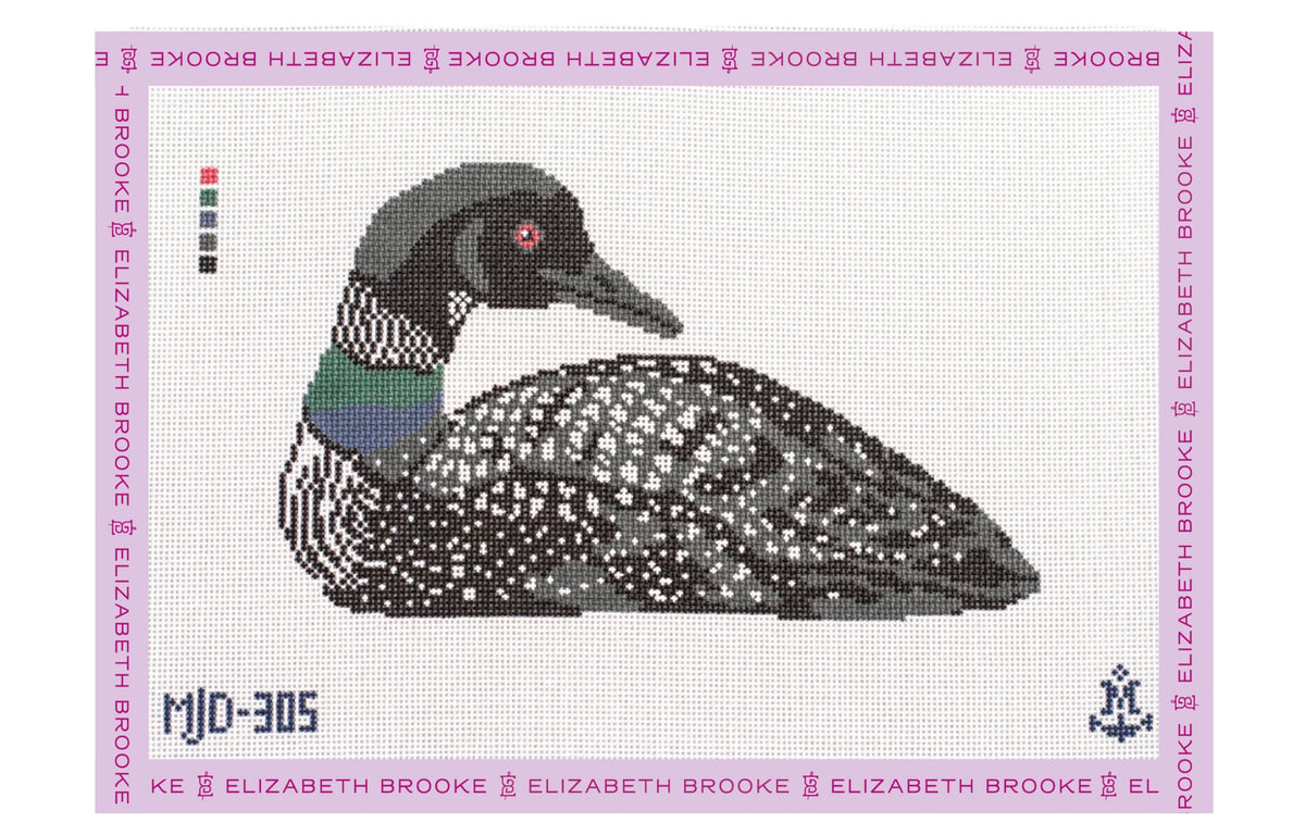 Lake House Loon Needlepoint Canvas