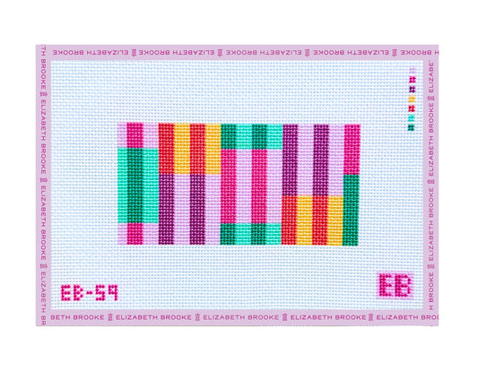 Color Block Insert Needlepoint Canvas