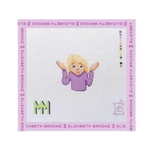 Blonde Shrug Needlepoint Canvas