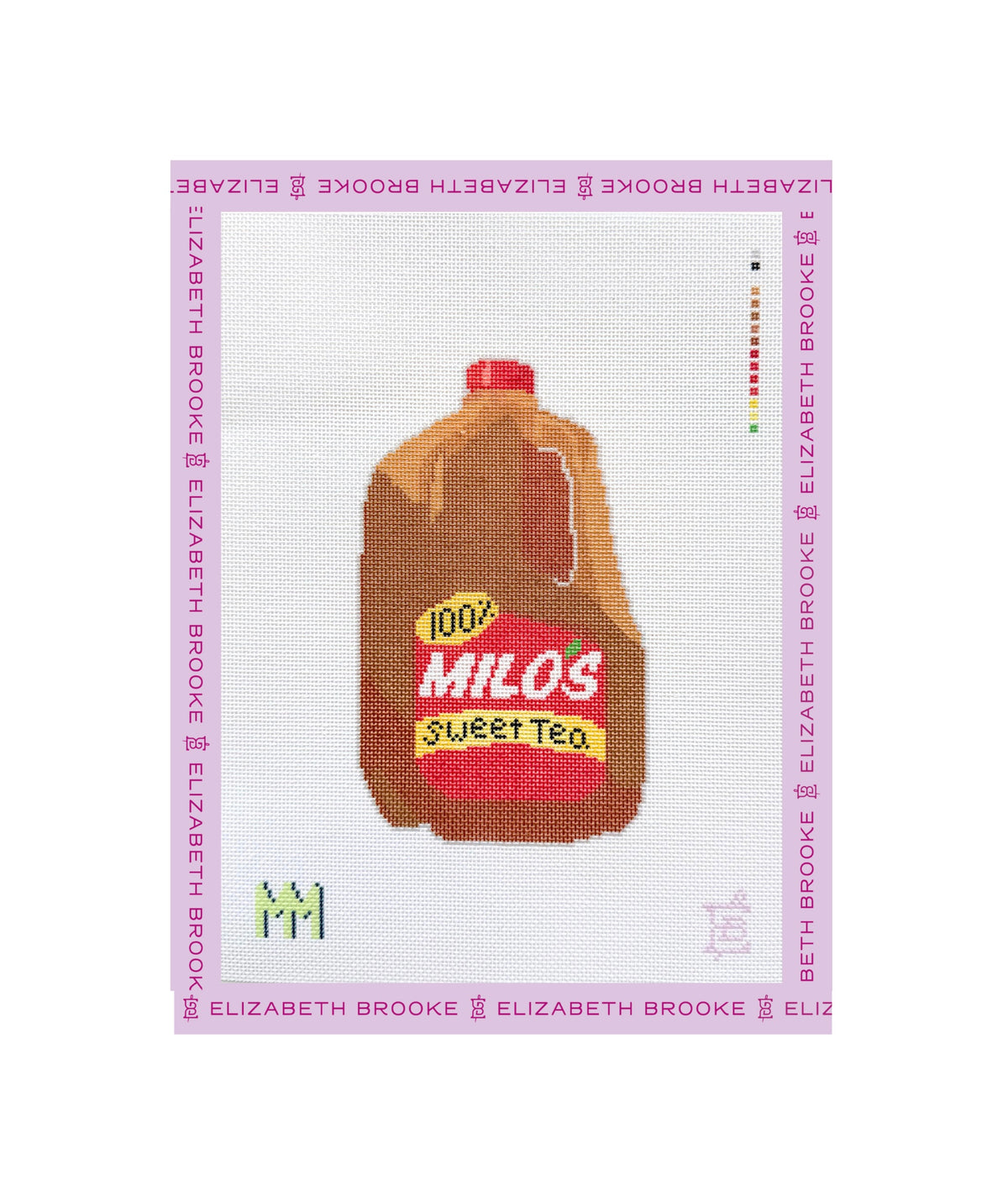 Sweet Tea Jug Needlepoint Canvas