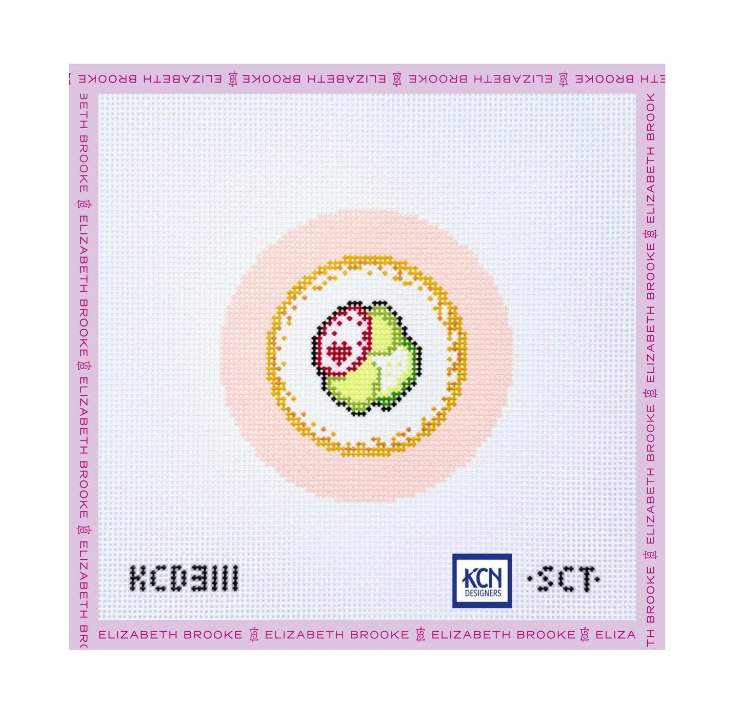 California Roll Love Needlepoint Canvas