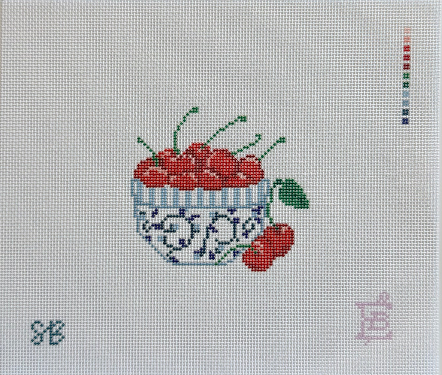 Bowl of Cherries Needlepoint Canvas Wholesale