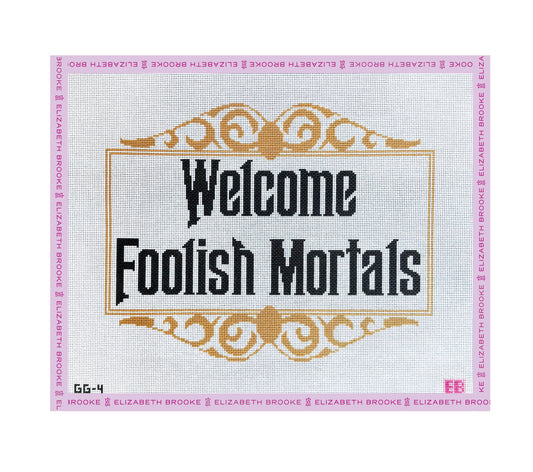 Foolish Mortals (13 Mesh) Needlepoint Canvas