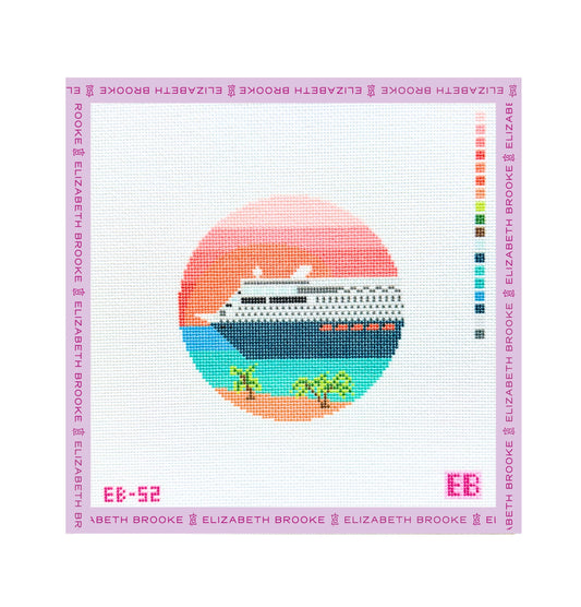Tropical Cruise Customizable Travel Round Small Navy Ship