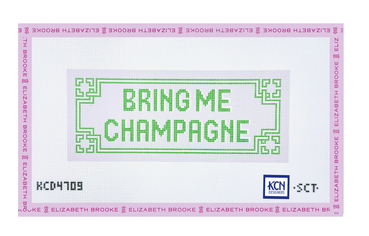 Bring Me Champagne Needlepoint Canvas