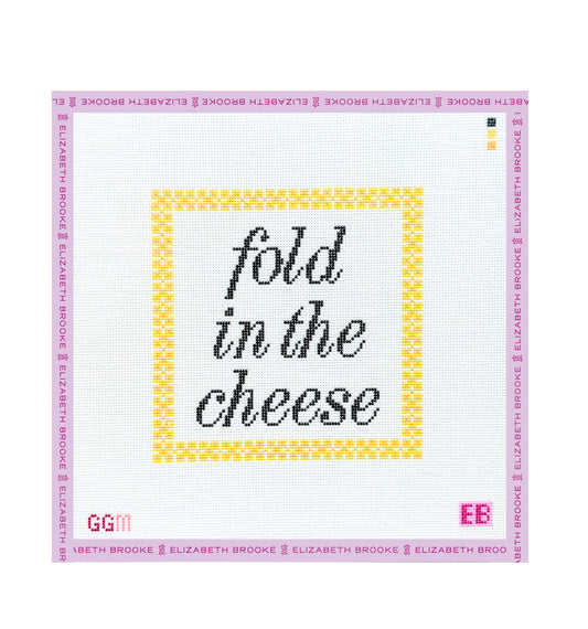 Fold in the Cheese Needlepoint Canvas