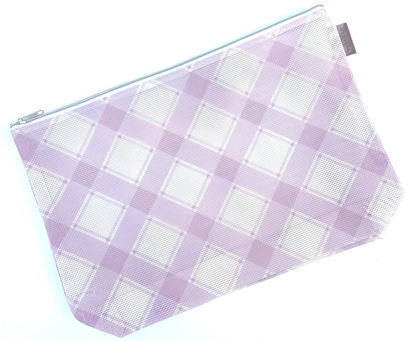 Large Plaid Mesh stitchable project bag