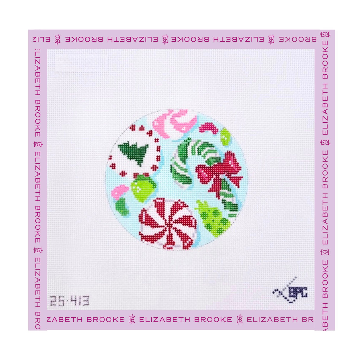 Holiday Candies Needlepoint Canvas
