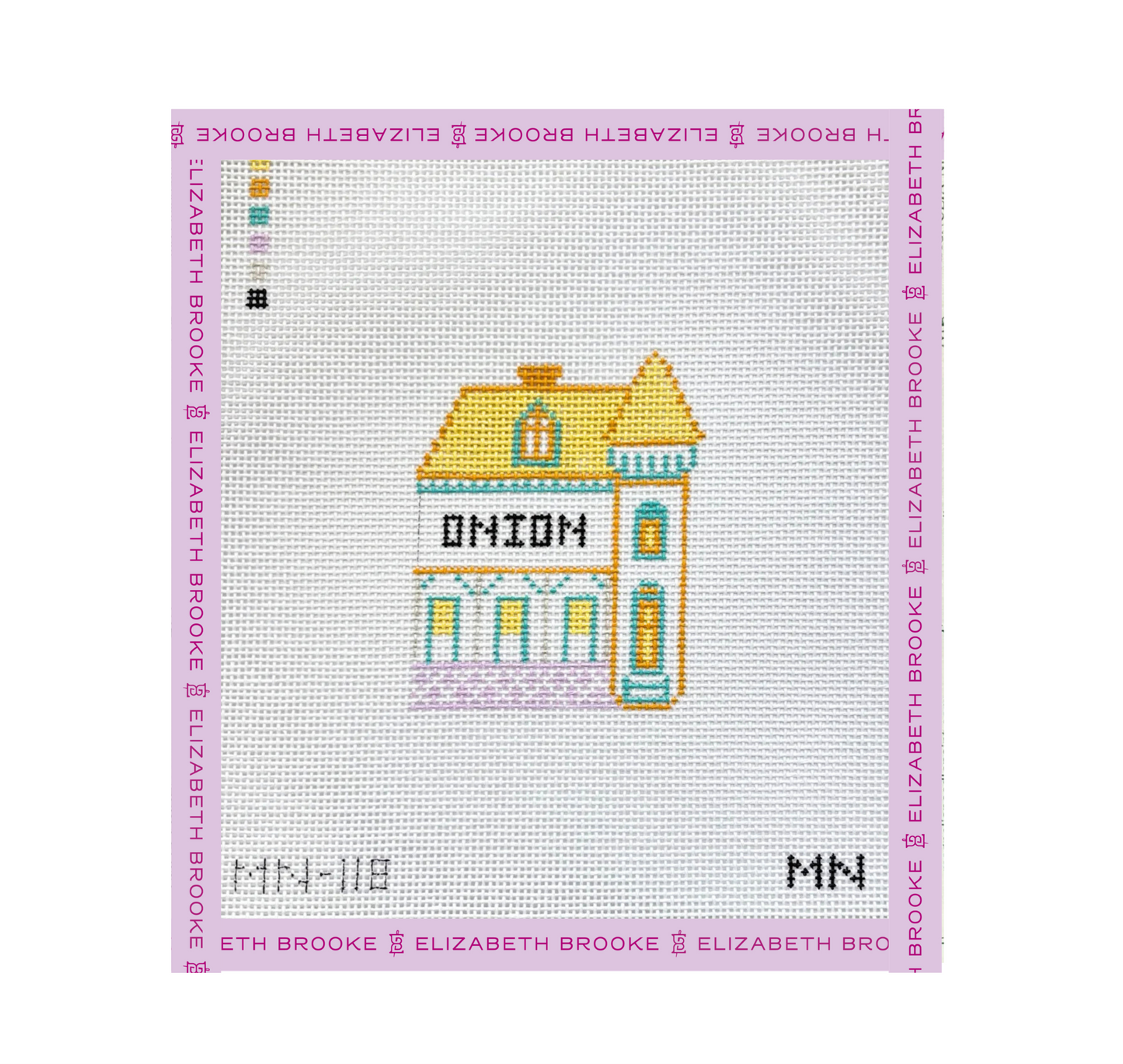 Onion Village House Needlepoint Canvas