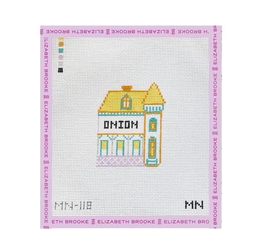 Onion Village House Needlepoint Canvas