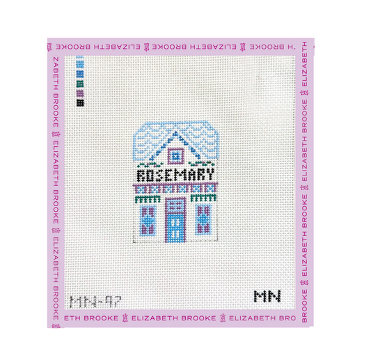 Rosemary Village House Needlepoint Canvas