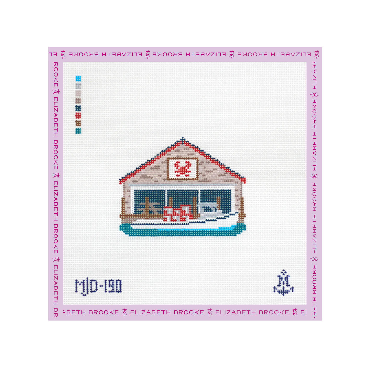 Crab Shack Needlepoint Canvas