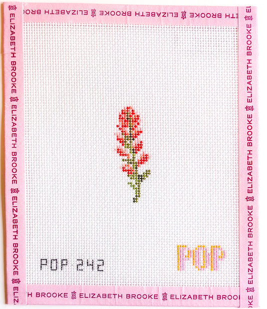 Wildflower Mini Indian Paintbrush Needlepoint Canvas