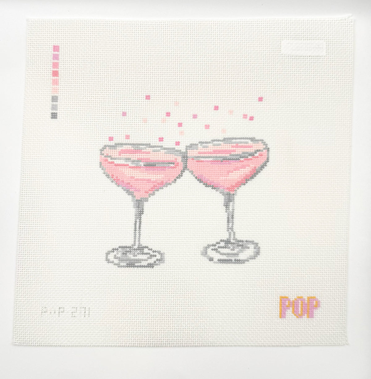 Champagne Cheers Needlepoint Canvas