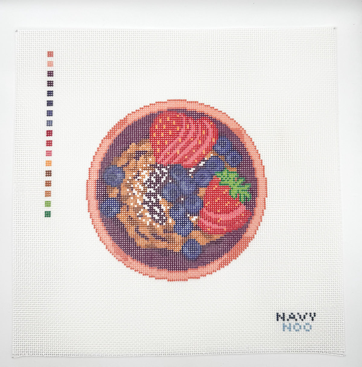 Acai Bowl Needlepoint Canvas