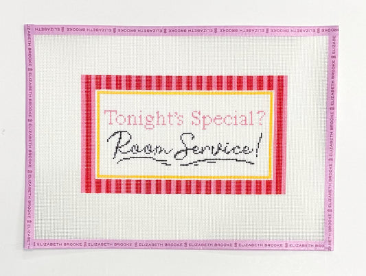 Tonight's Special?  Room Service! Needlepoint Canvas