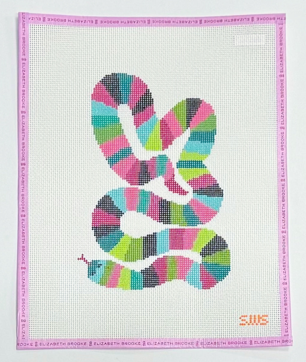Colorful Snake Needlepoint Canvas
