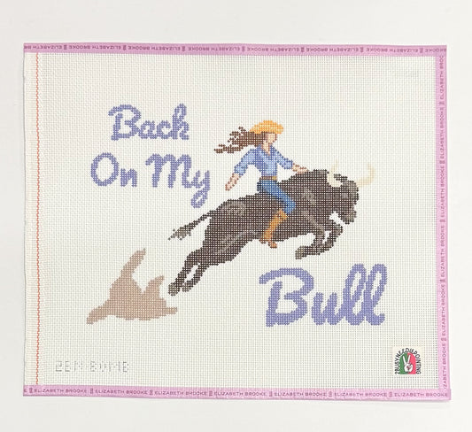 Back on My Bull Needlepoint Canvas