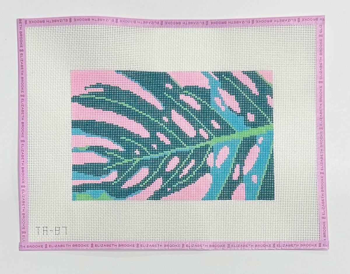 Madame Monstera Clutch Needlepoint Canvas