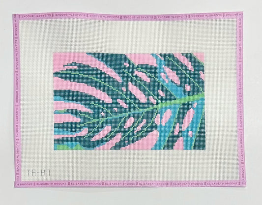 Madame Monstera Clutch Needlepoint Canvas