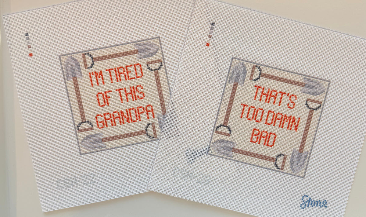 I'm Tired Coaster Needlepoint Canvas